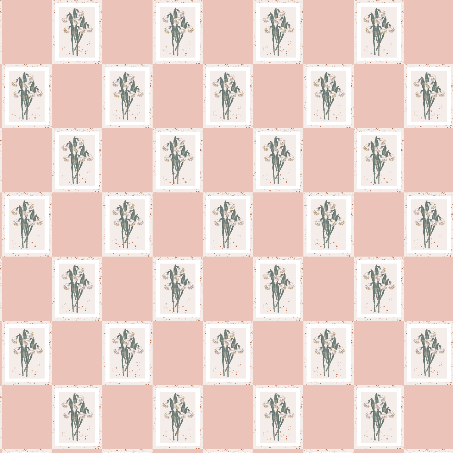 Snowdrop Stamps in Crepe